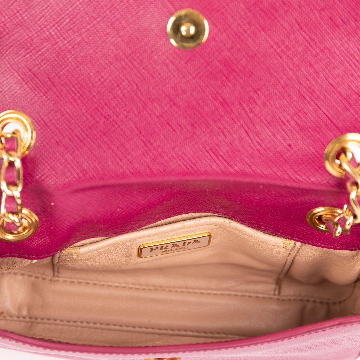 Prada Saffiano Lux Mini Flap Bag