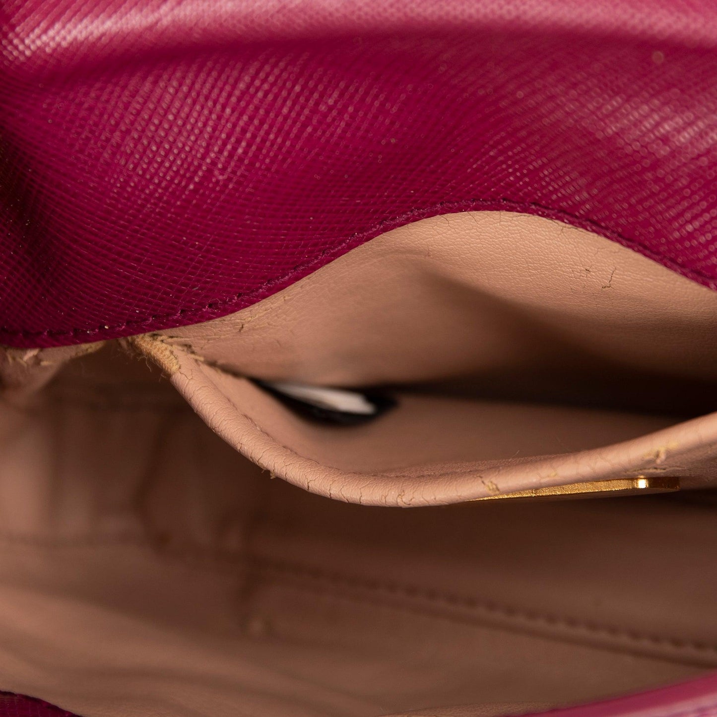 Prada Saffiano Lux Mini Flap Bag