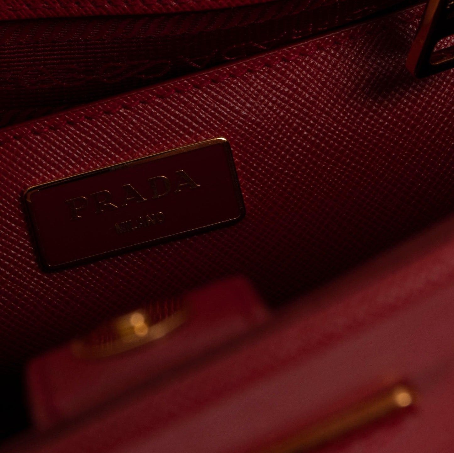 Prada Saffiano Lux Open Promenade Dome Tote