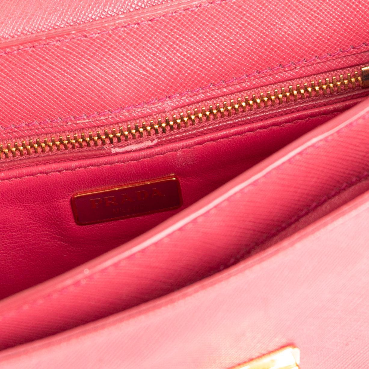 Prada Saffiano Lux Sound Crossbody Bag