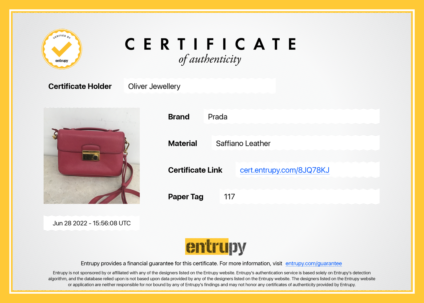 Prada Saffiano Lux Sound Crossbody Bag