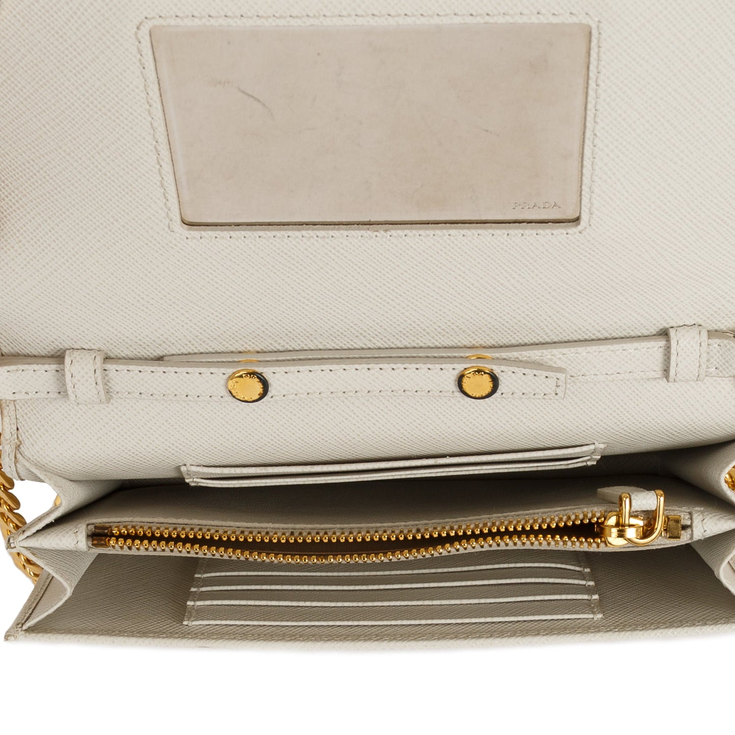 Prada Saffiano Lux Wallet on Chain