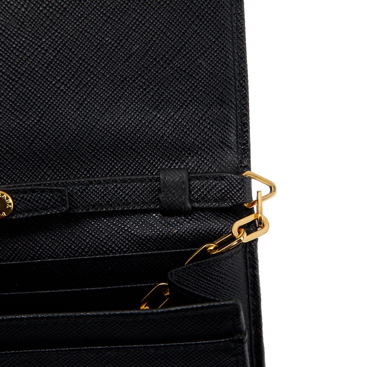 Prada Saffiano Lux Wallet on Chain
