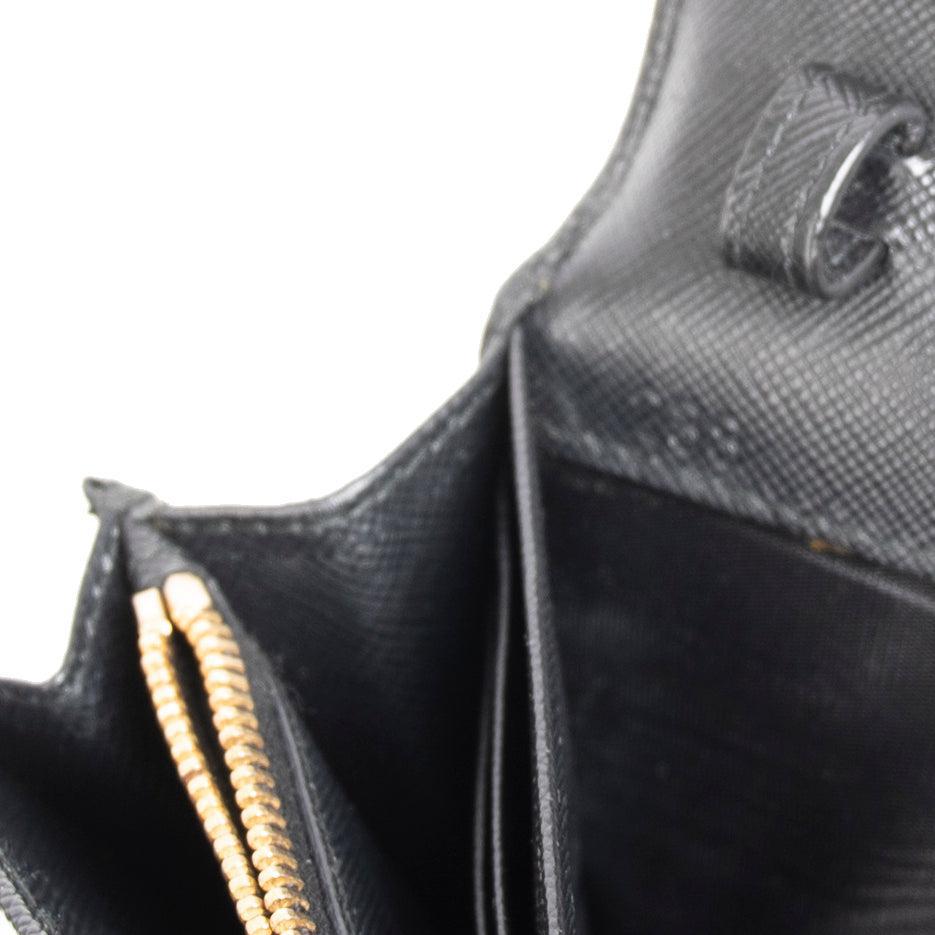 Prada Saffiano Metal Wallet on Chain