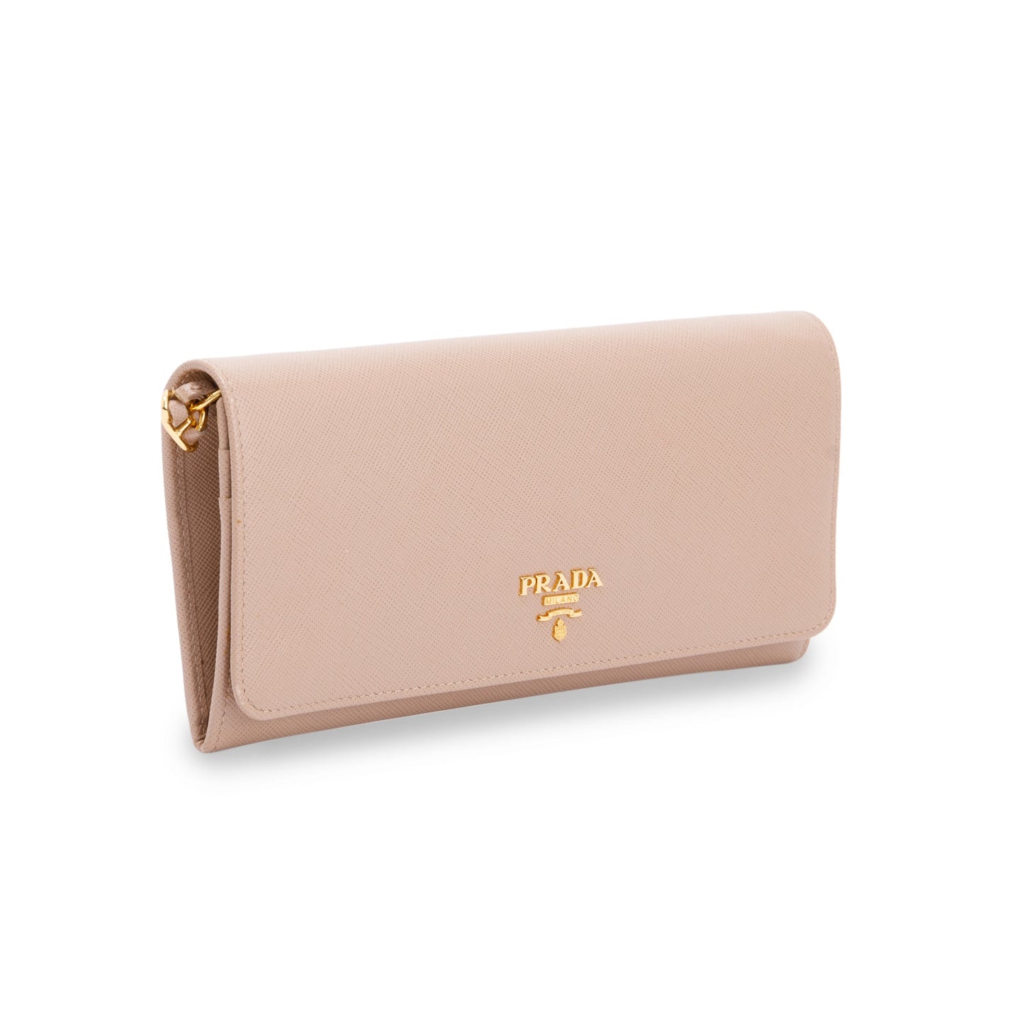 Prada Saffiano Metal Wallet on Chain