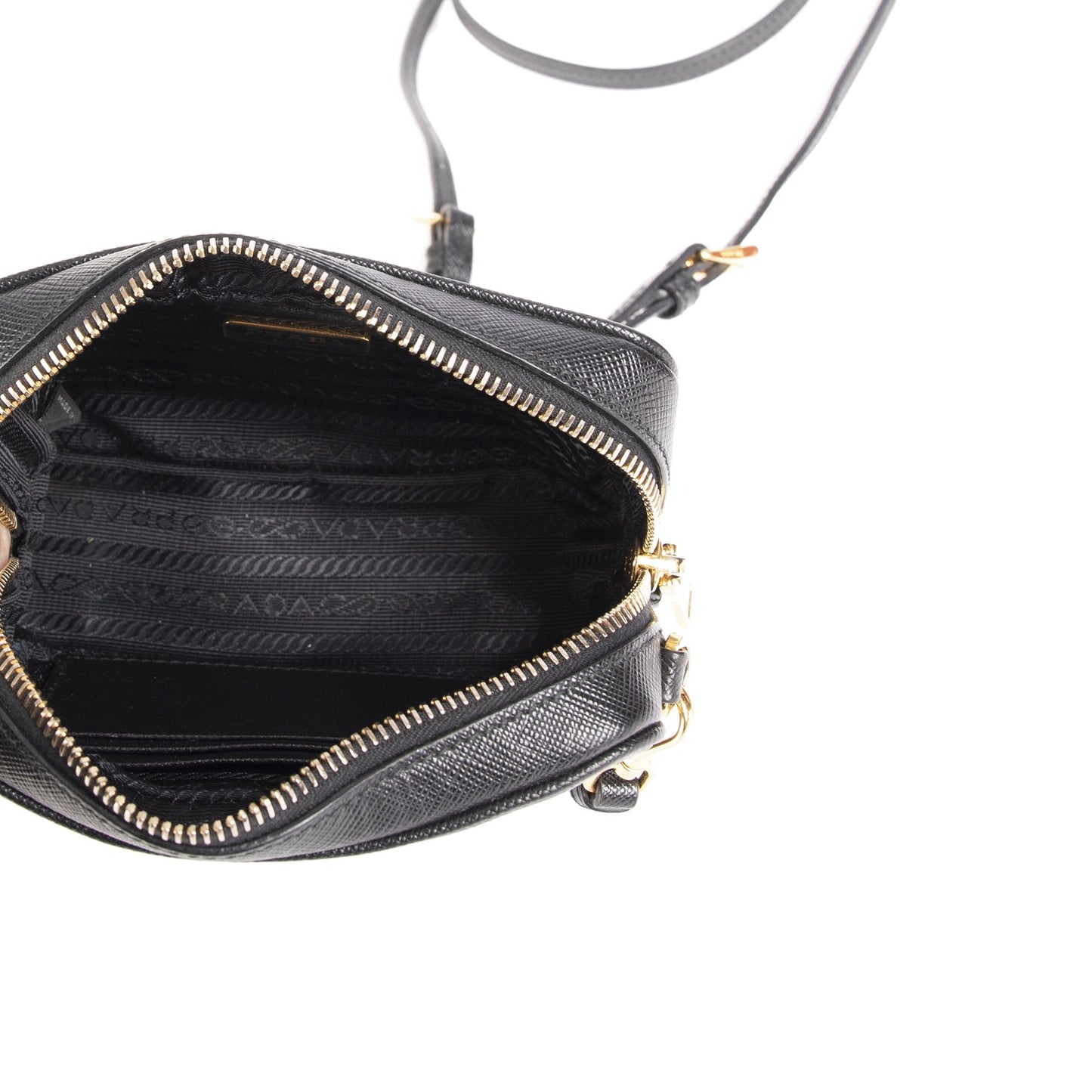 Prada Saffiano Mini Camera Crossbody Bag