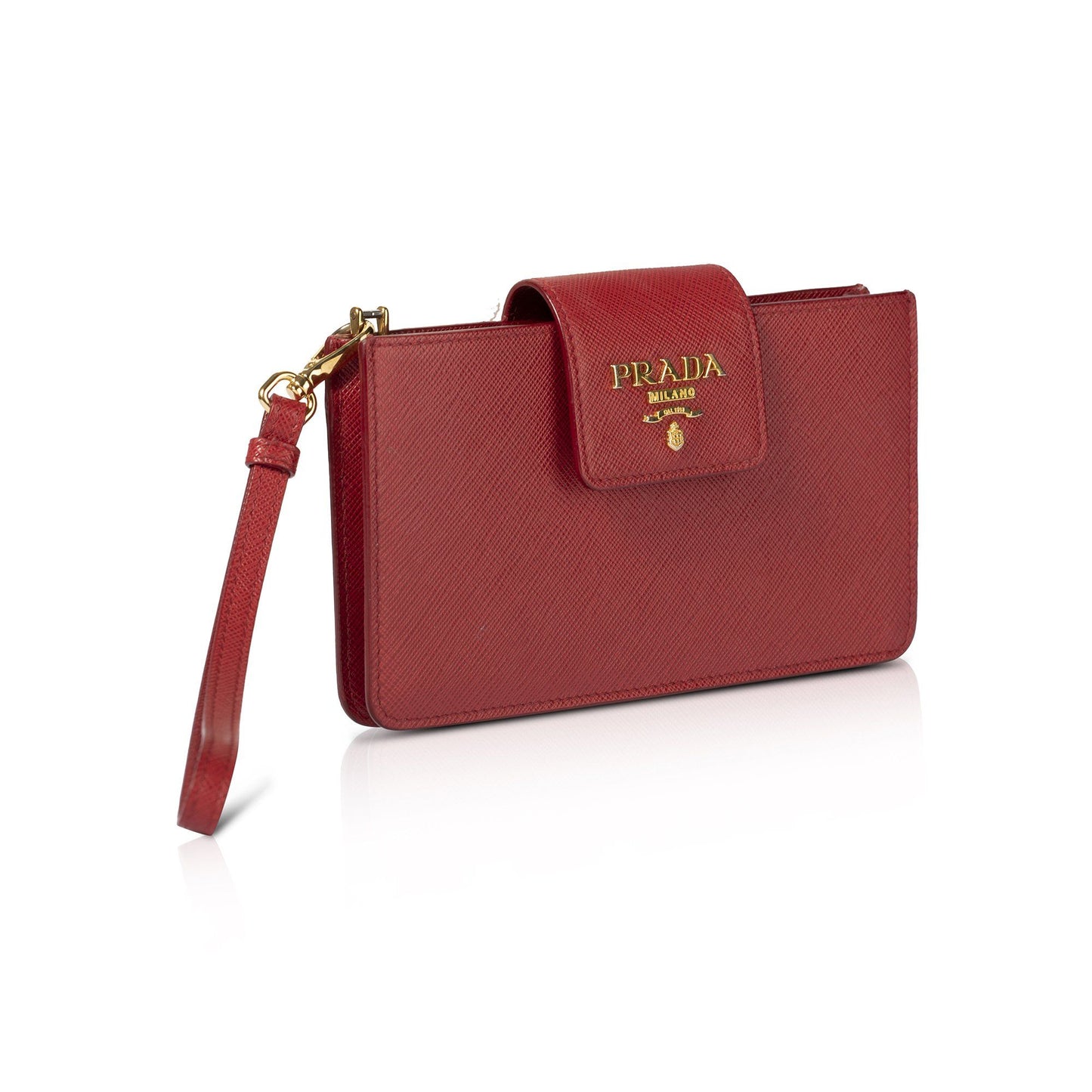 Prada Saffiano Phone Wristlet