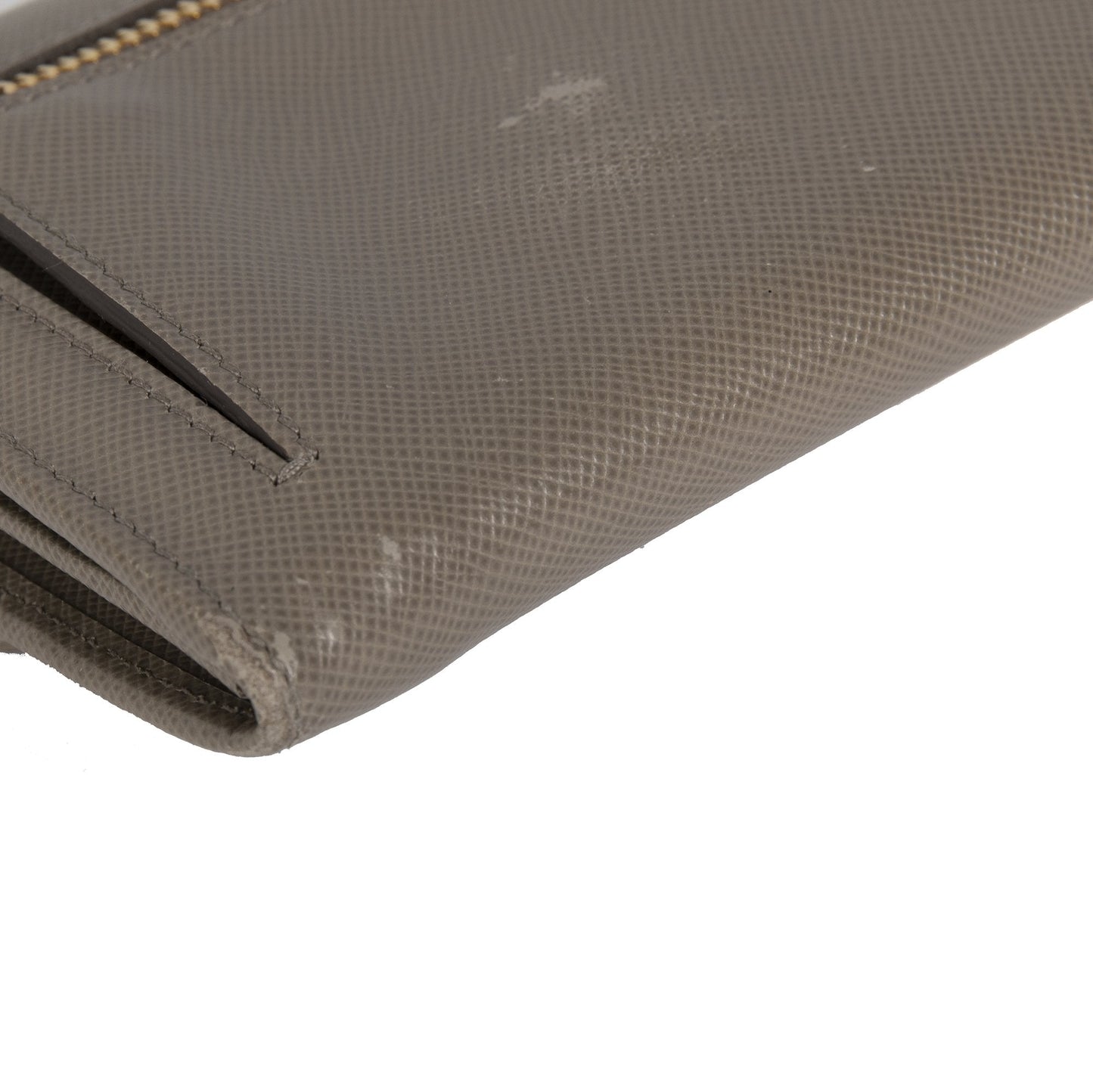 Prada Saffiano Push Lock Wallet