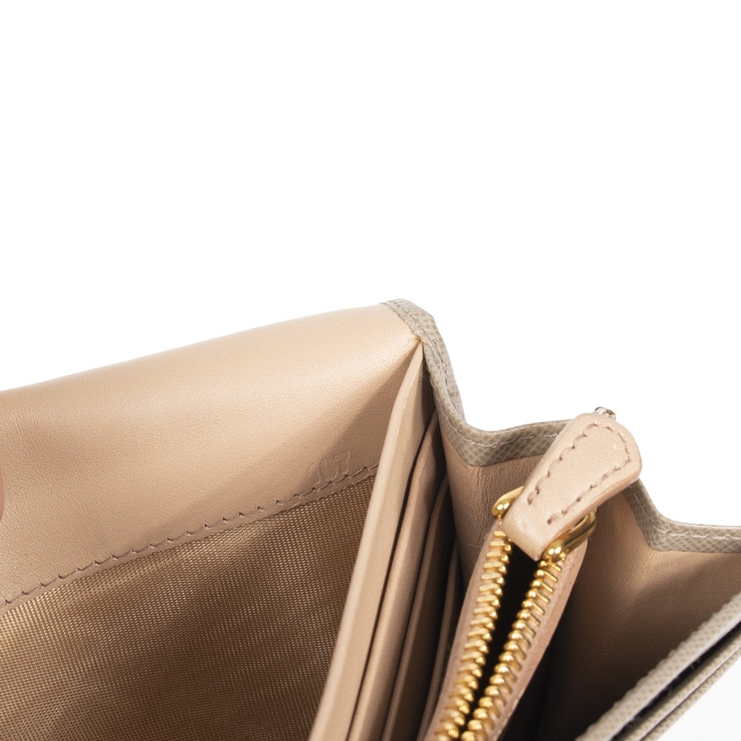 Prada Saffiano Push Lock Wallet
