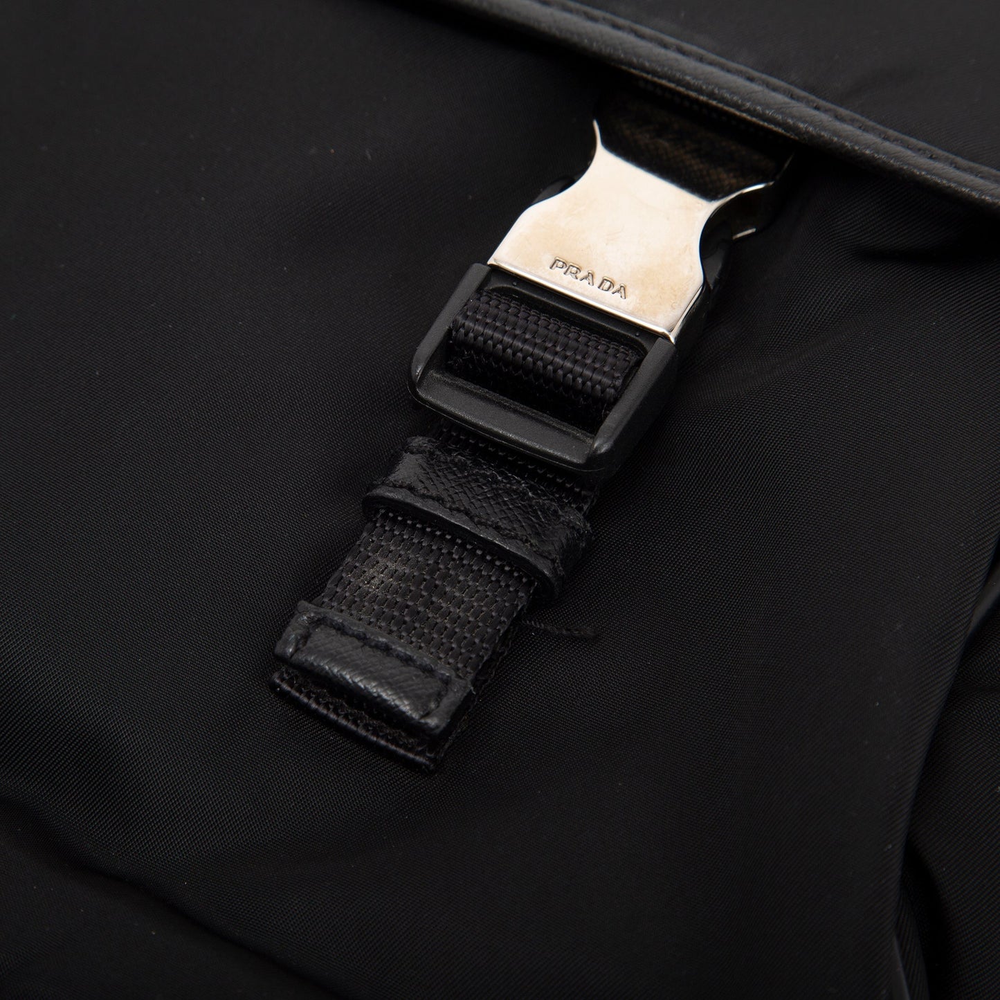 Prada Saffiano-Trimmed Tessuto Nylon Messenger Bag