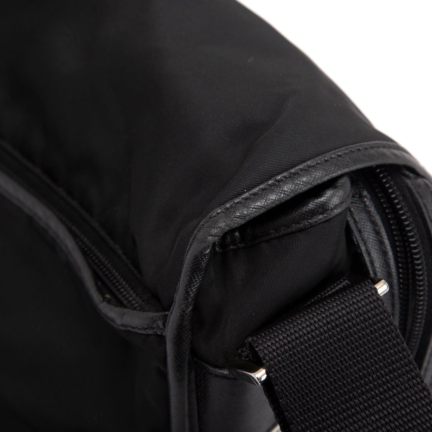 Prada Saffiano-Trimmed Tessuto Nylon Messenger Bag