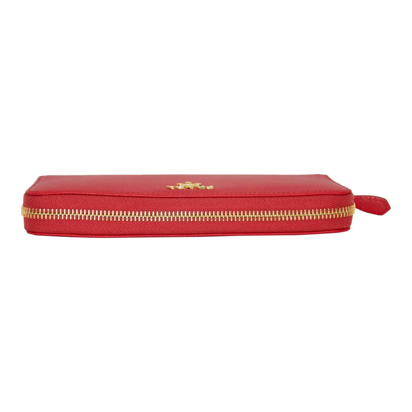 Prada Saffiano Zip Around Wallet
