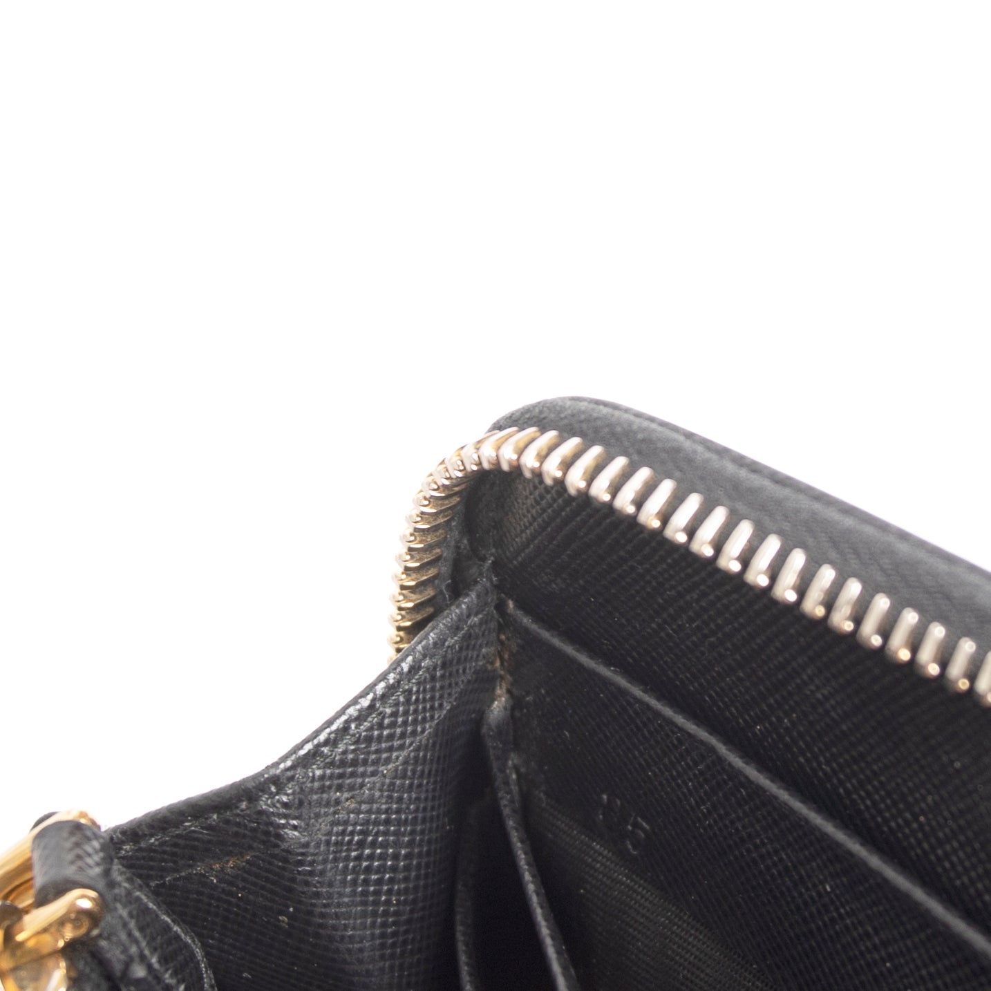 Prada Saffiano Zip Around Wallet