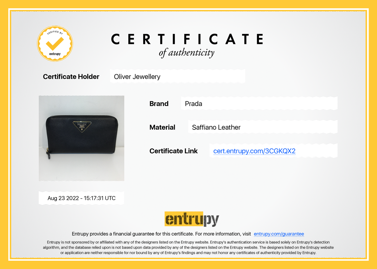 Prada Saffiano Zip Around Wallet
