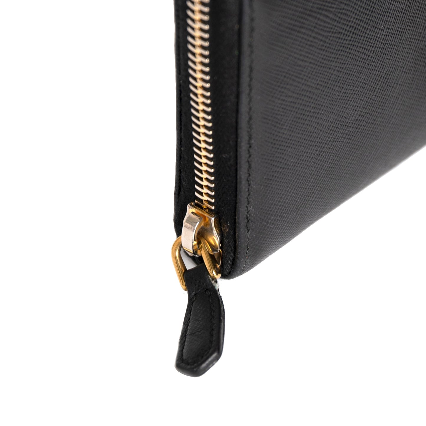 Prada Saffiano Zip Around Wallet