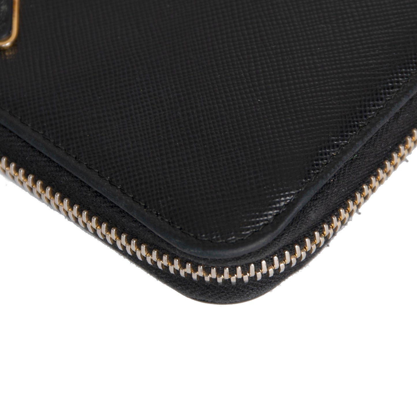 Prada Saffiano Zip Around Wallet