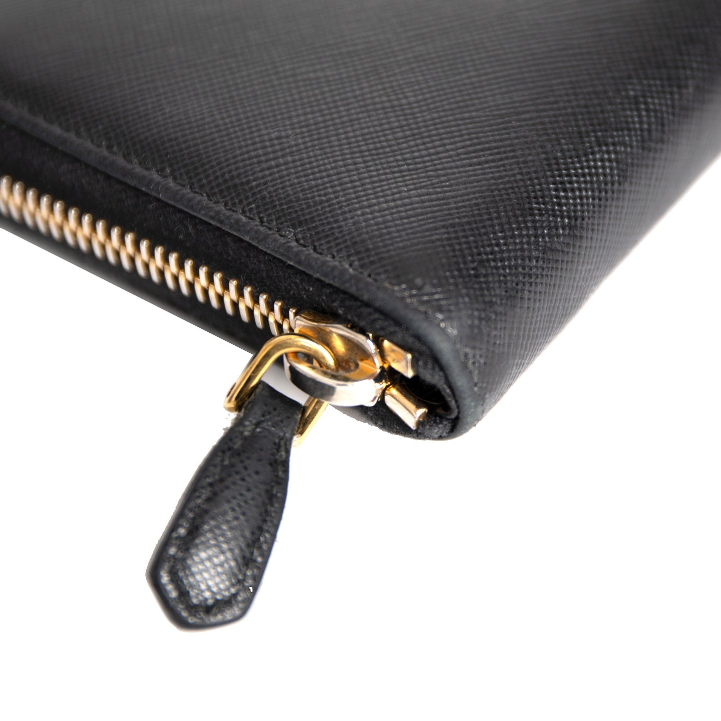Prada Saffiano Zip Around Wallet
