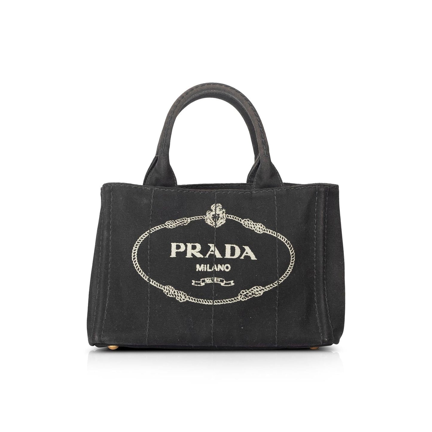 Prada Small Canapa Logo Tote