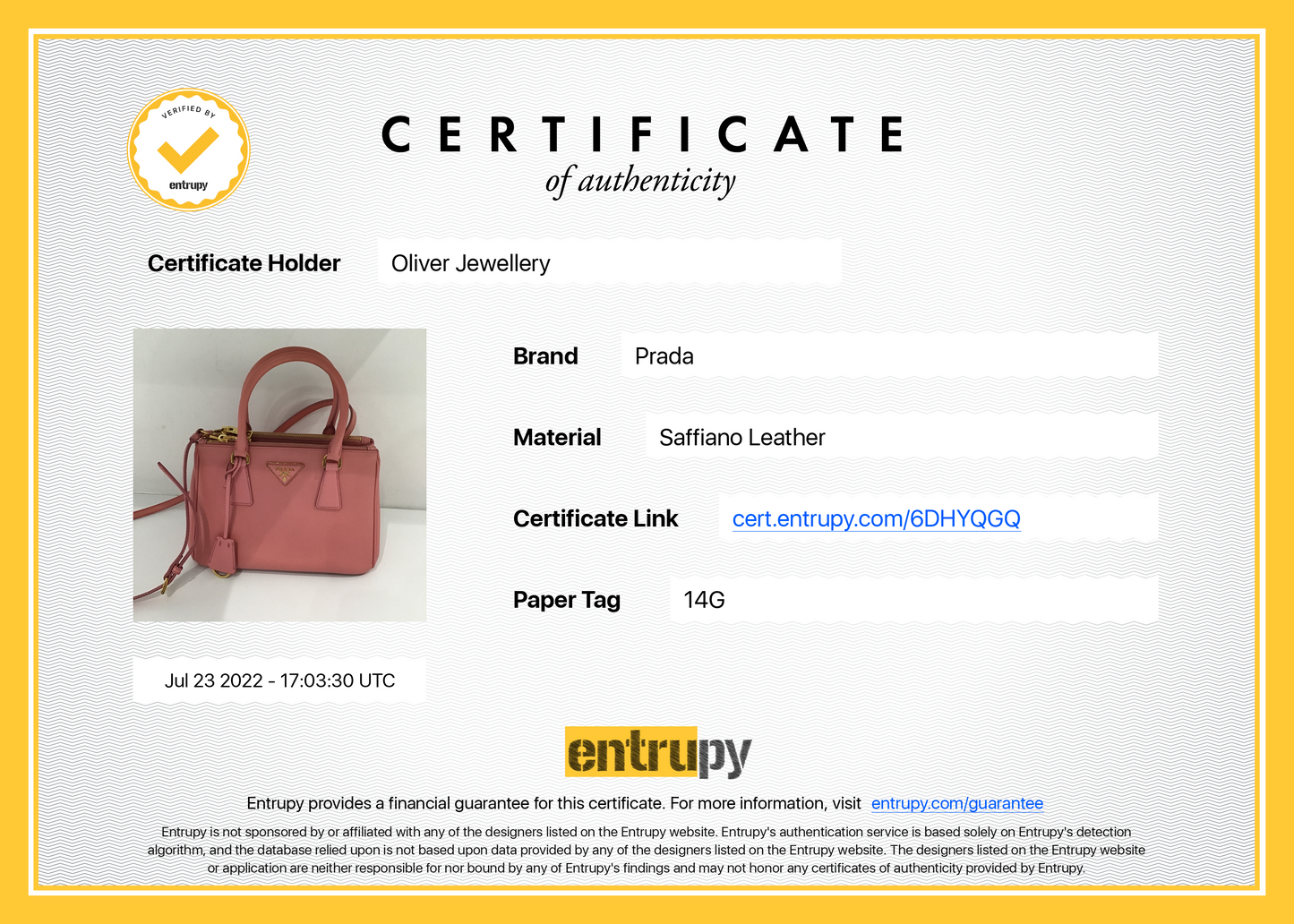 Prada Small Saffiano Lux Galleria Double Zip Tote