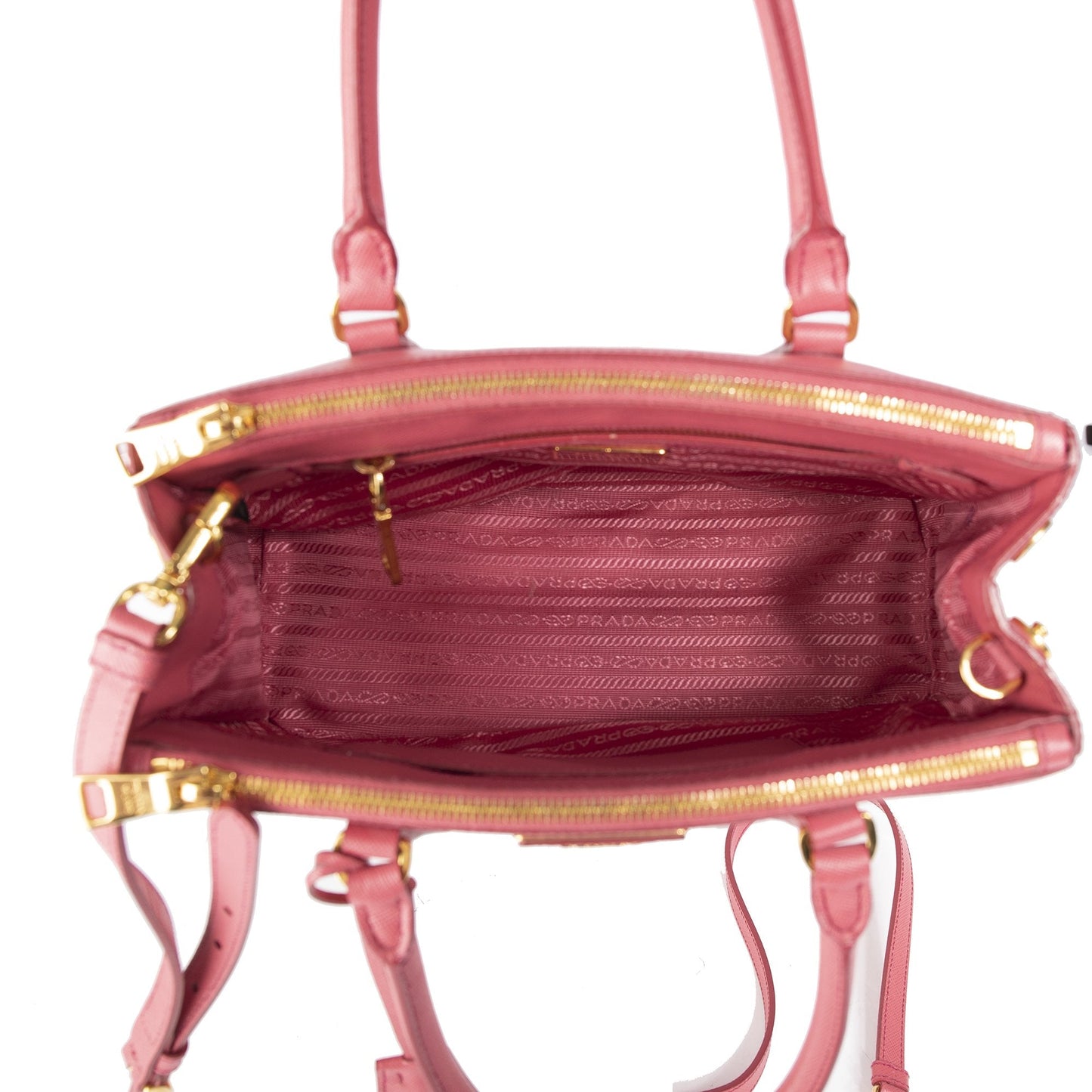 Prada Small Saffiano Lux Galleria Double Zip Tote