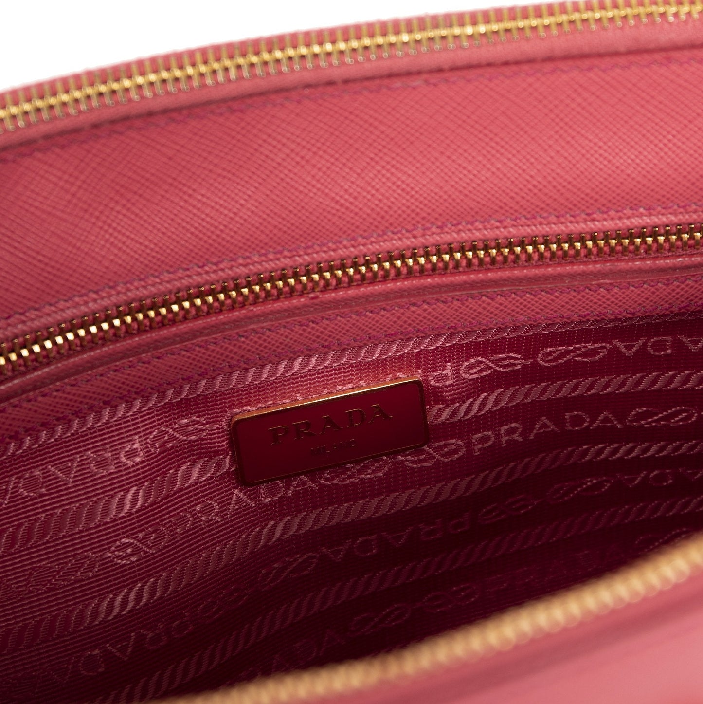 Prada Small Saffiano Lux Galleria Double Zip Tote