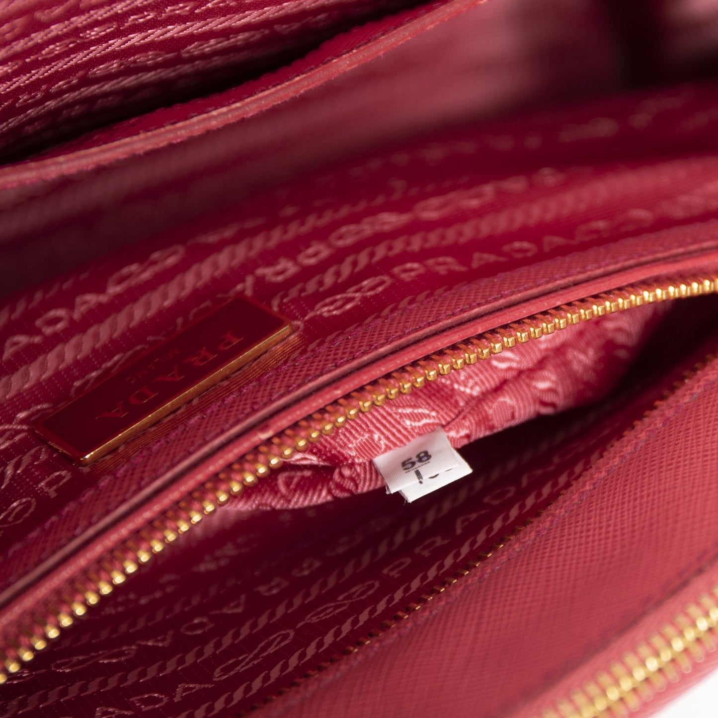 Prada Small Saffiano Lux Galleria Double Zip Tote