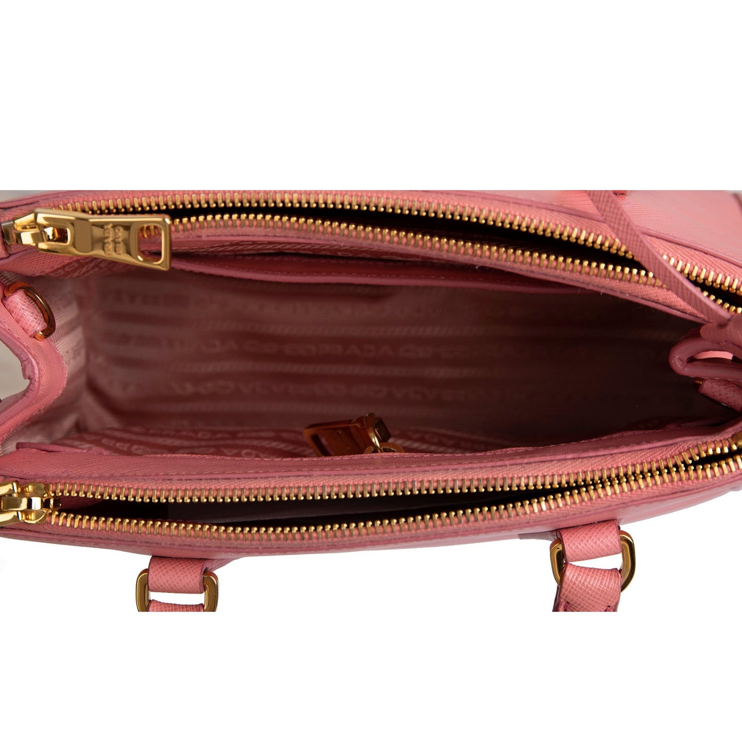 Prada Small Saffiano Lux Galleria Double Zip Tote
