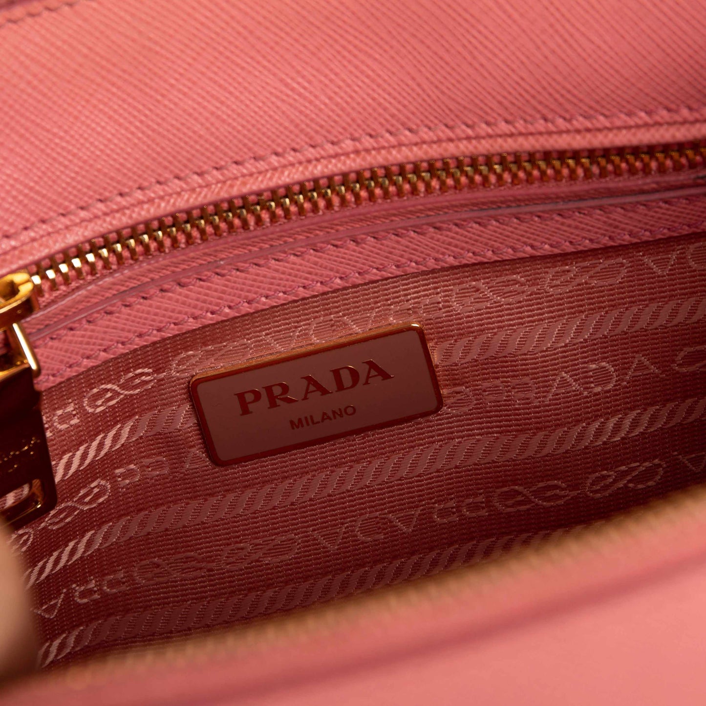 Prada Small Saffiano Lux Galleria Double Zip Tote