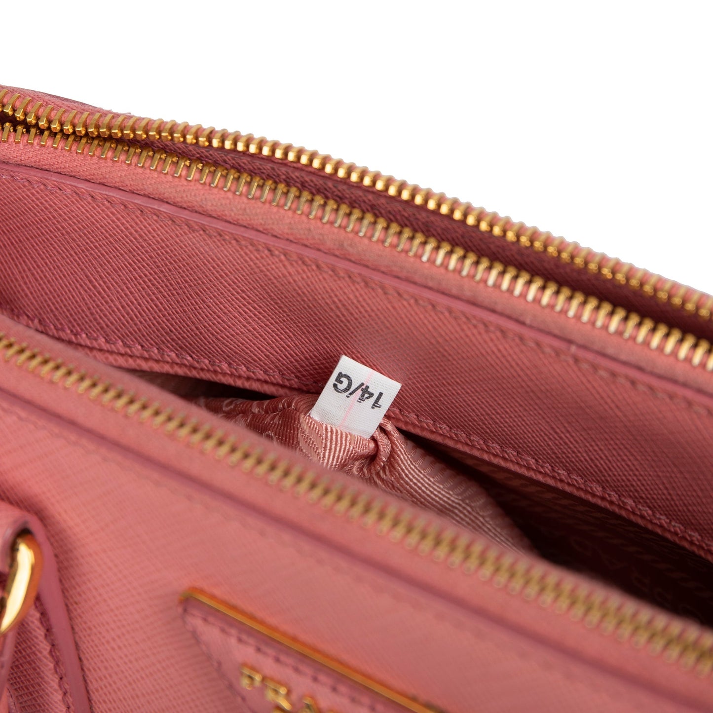 Prada Small Saffiano Lux Galleria Double Zip Tote