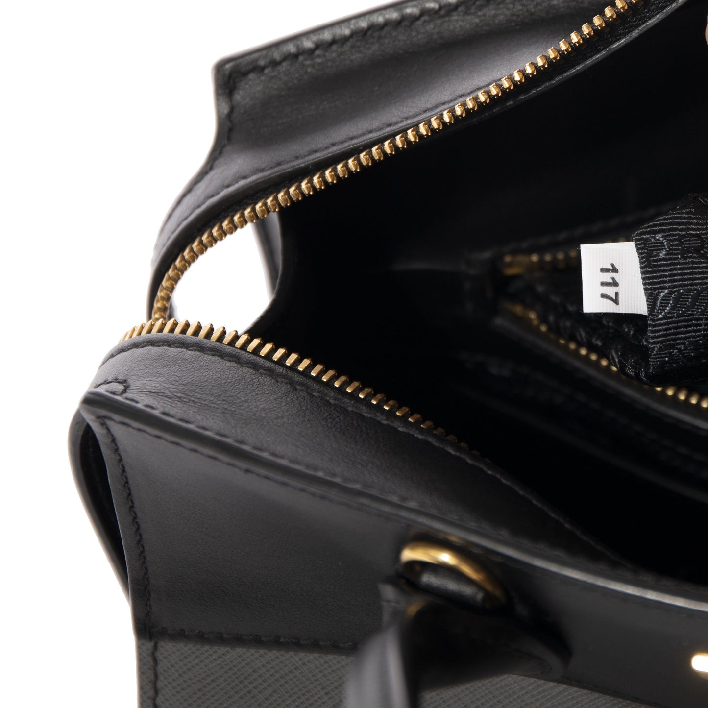 Prada Small Saffiano and City Calf Esplanade Bag