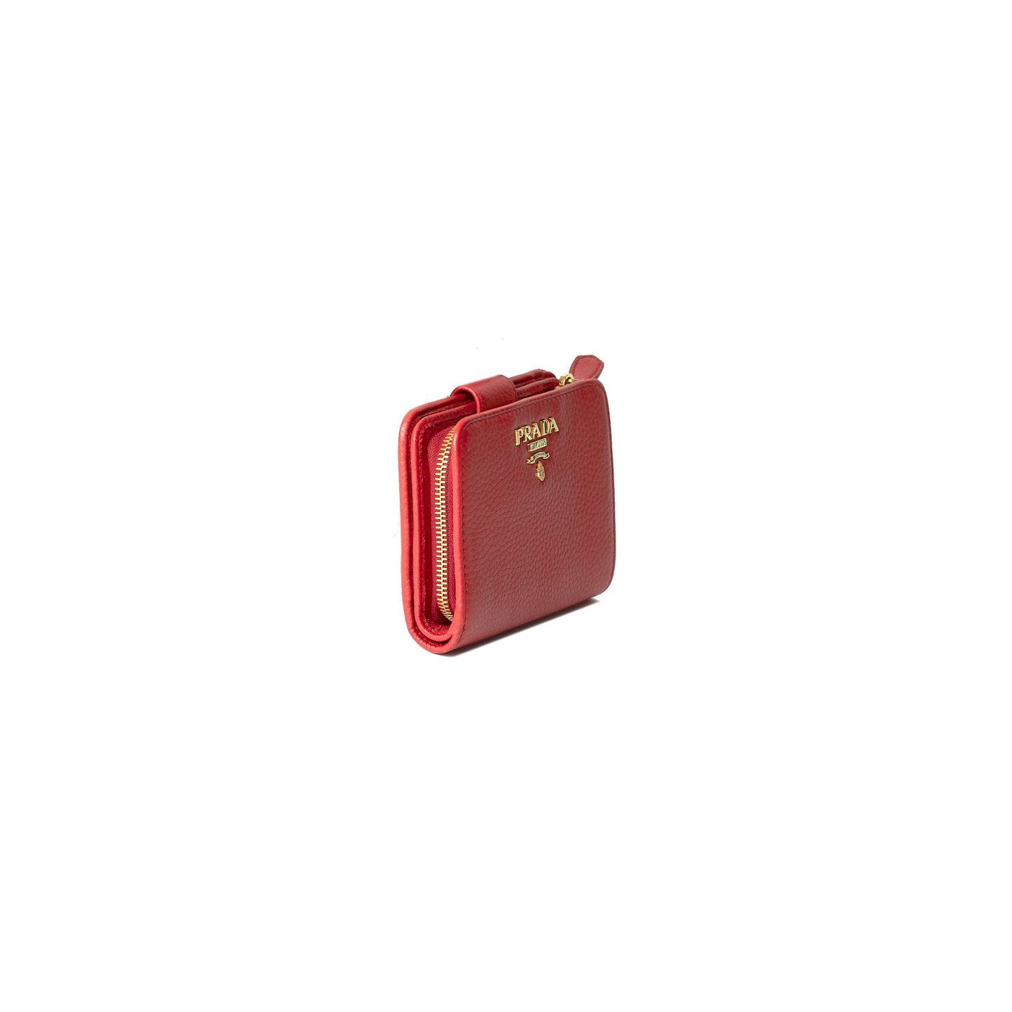 Prada Small Vitello Grain Leather Wallet
