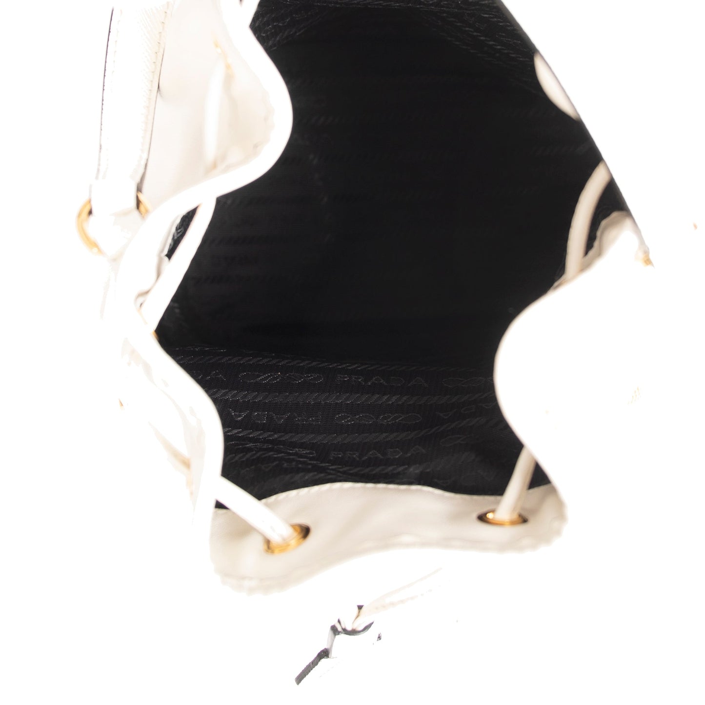 Prada Soft Calf & Saffiano Leather Mini Bucket Crossbody Bag
