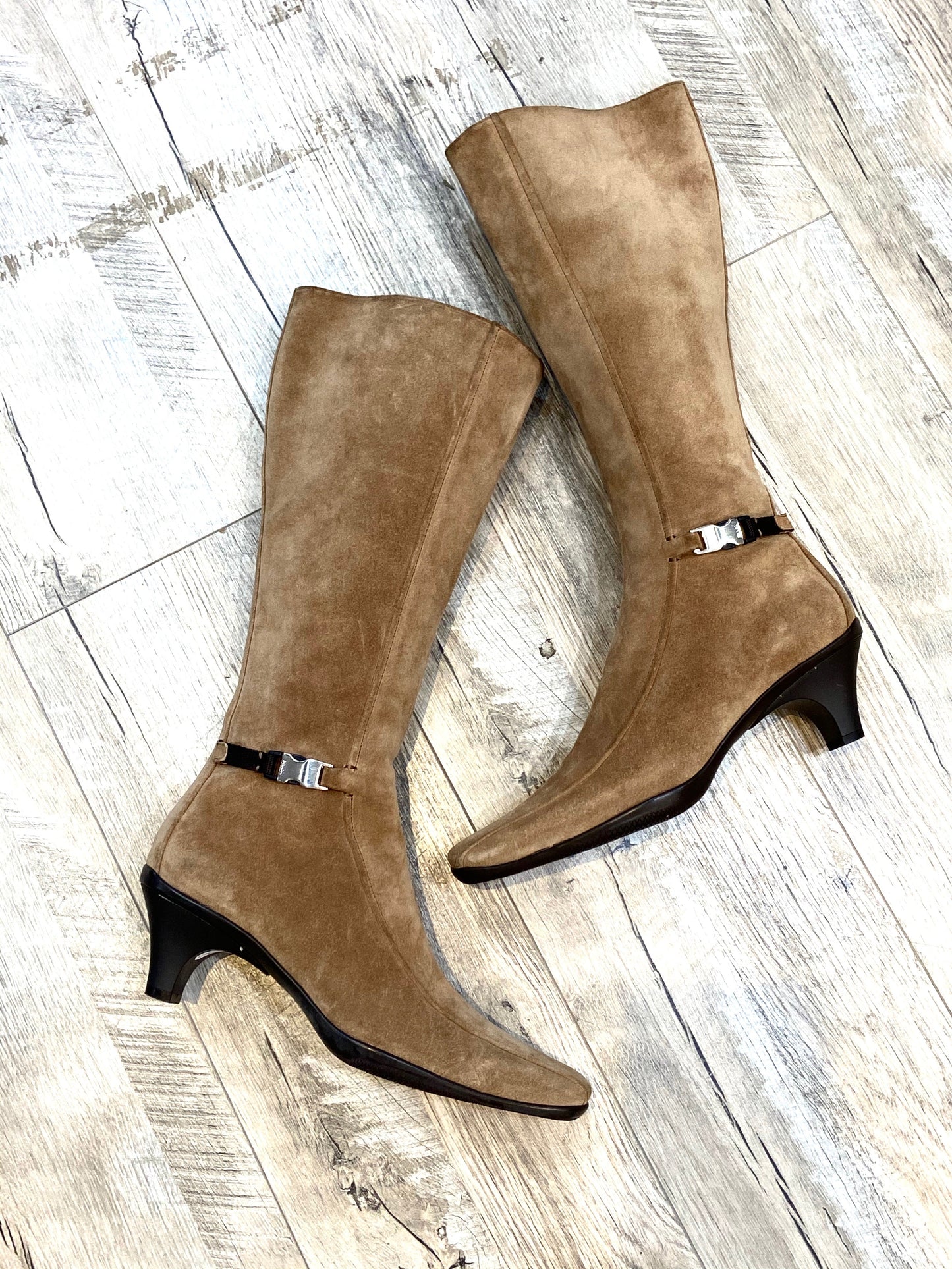 PRADA SUEDE TALL BOOTS