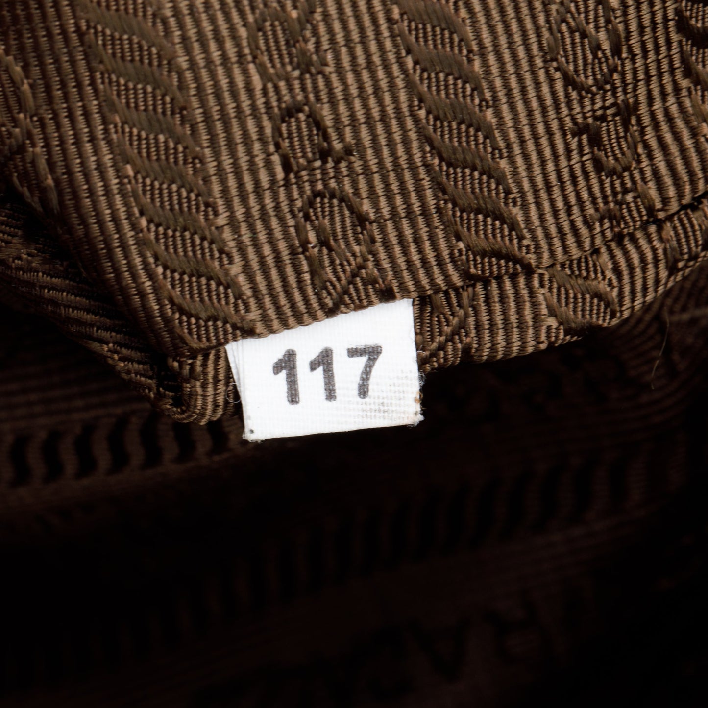 Prada Taupe Vitello Daino Leather Pocket Zip Tote
