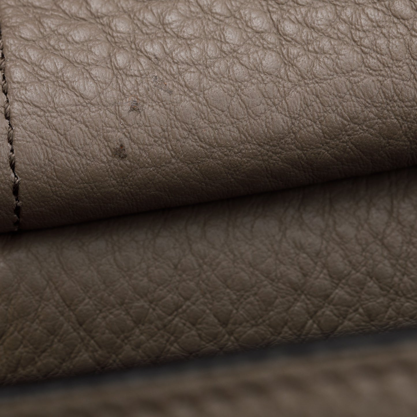 Prada Taupe Vitello Phenix Logo Bucket Crossbody Bag
