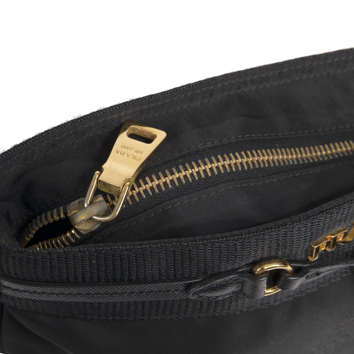 Prada Tessuto Logo Jacquard Crossbody Bag