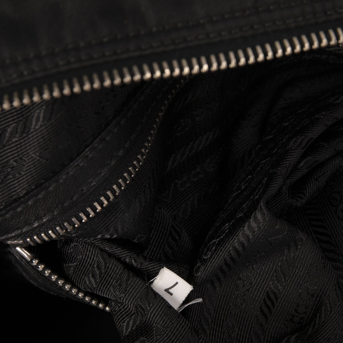 Prada Tessuto Nylon Ruffle Handle Bag