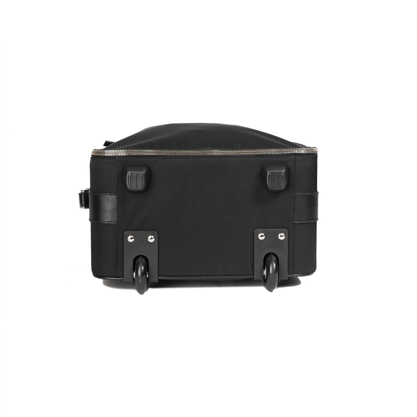 Prada Tessuto Saffiano-Trimmed Trolley Rolling Luggage