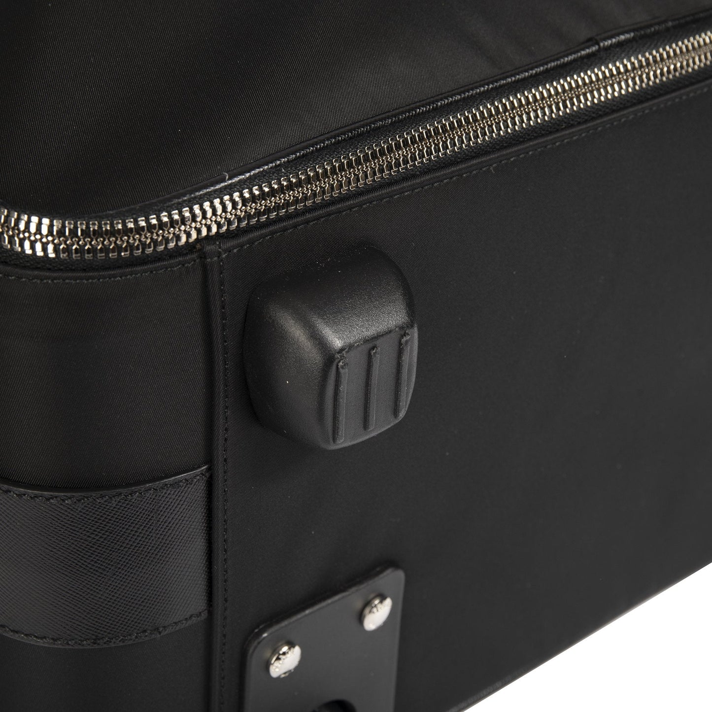 Prada Tessuto Saffiano-Trimmed Trolley Rolling Luggage