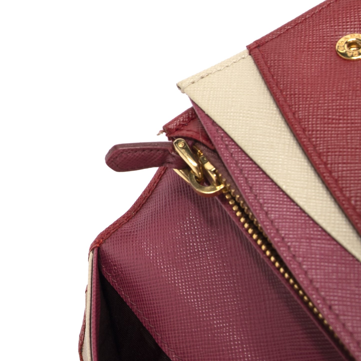 Prada Tri-Colour Saffiano Continental Wallet