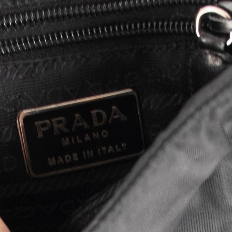 Prada Vintage Tessuto Nylon Chain Crossbody Bag