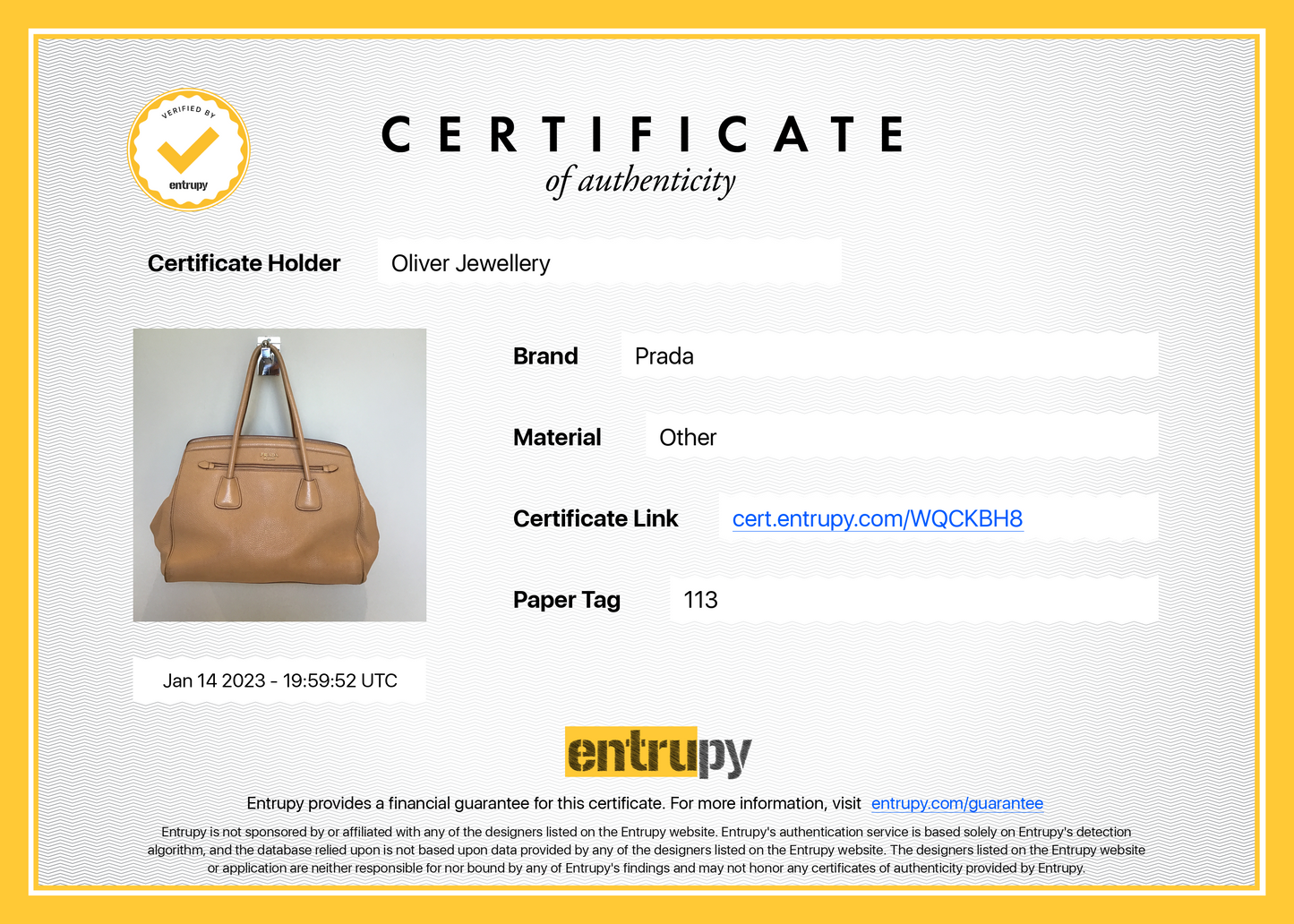 Prada Vitello Daino Cuir Frame Convertible Tote