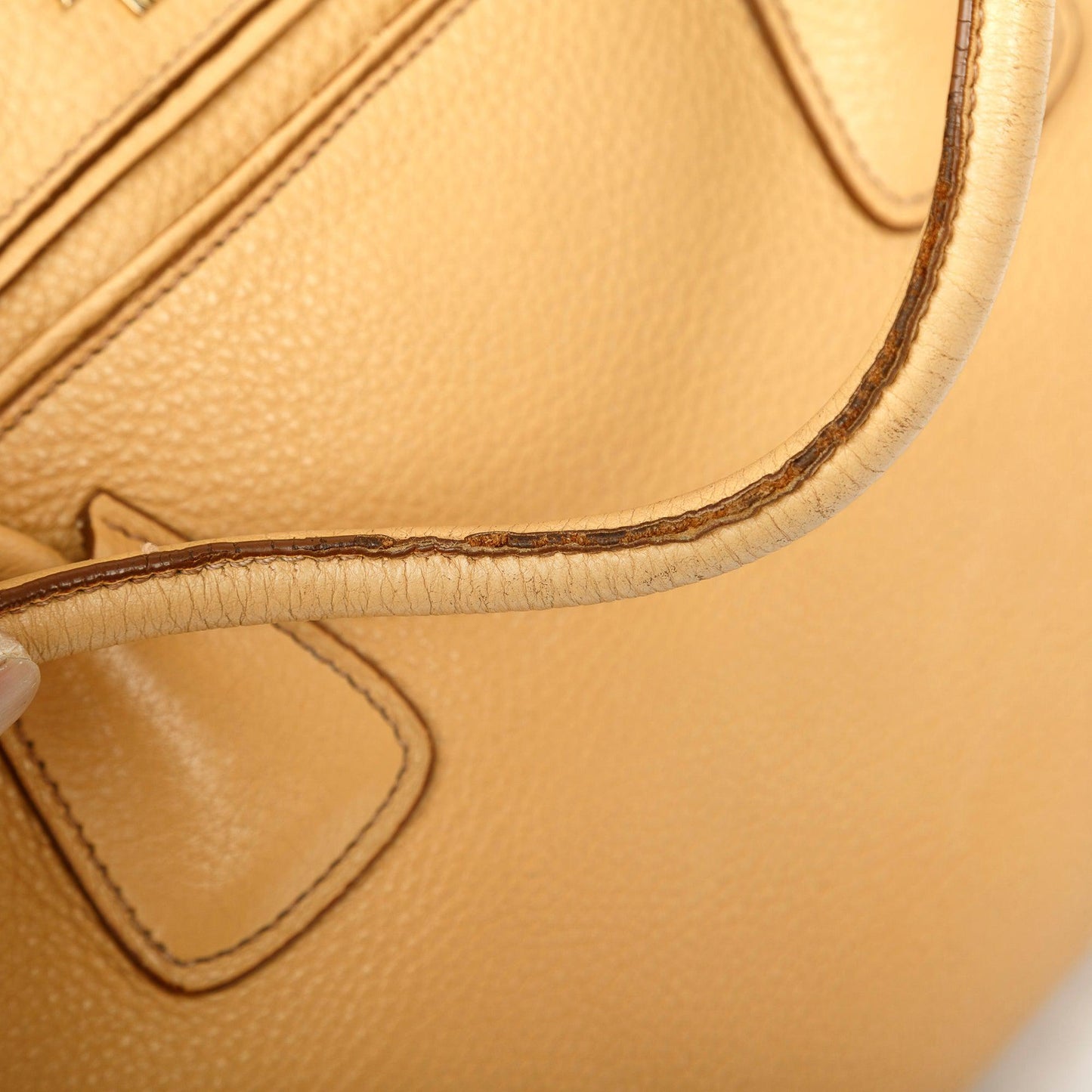 Prada Vitello Daino Cuir Frame Convertible Tote