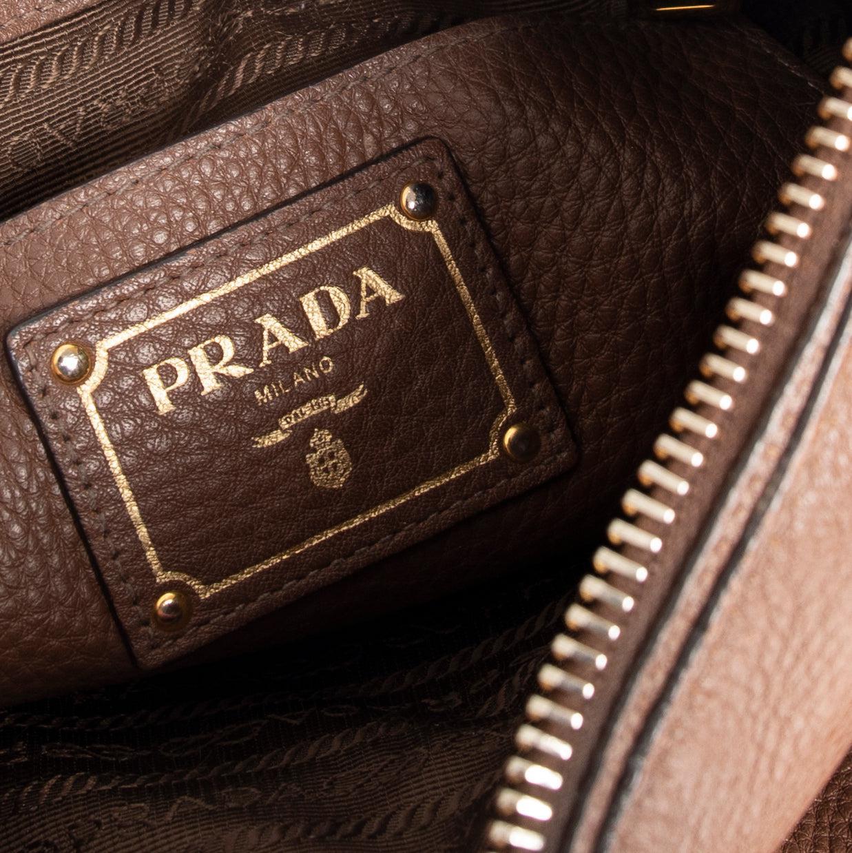 Prada Vitello Daino Sacca 2 Manici Convertible Tote