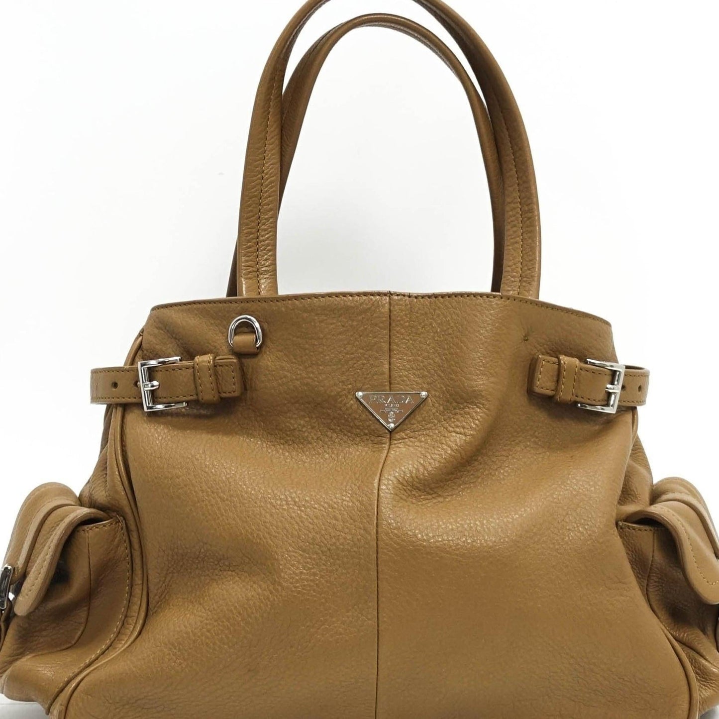 Prada Vitello Daino Side Pocket Tote