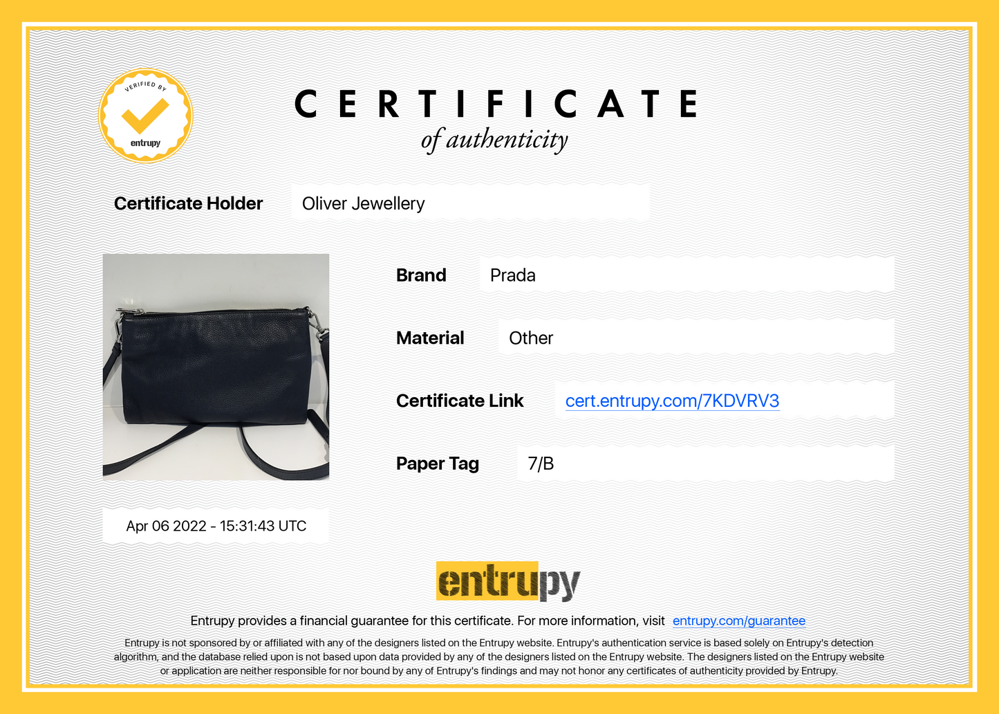 Prada Vitello Daino Zip Crossbody Bag