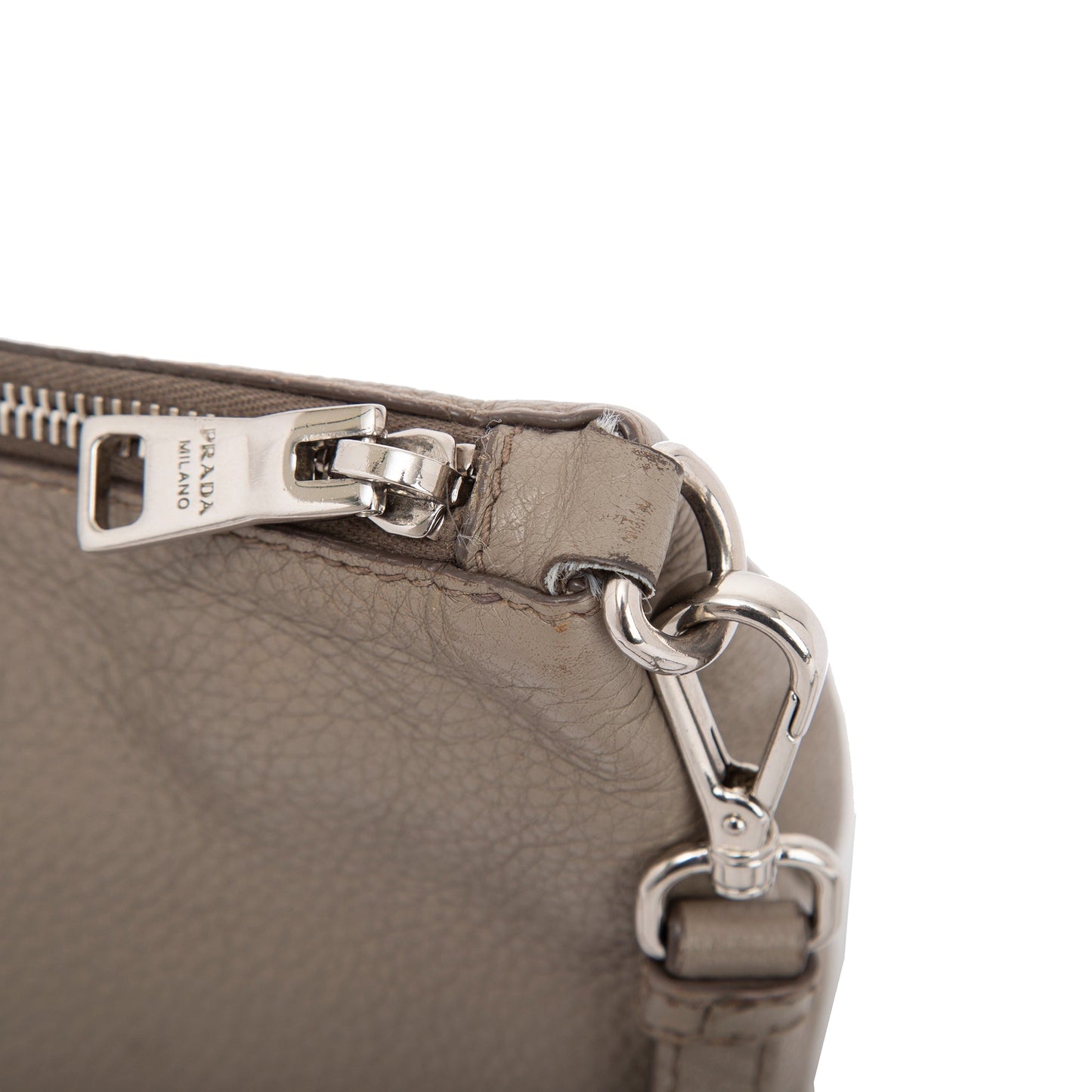 Prada Vitello Daino Zip Crossbody Bag