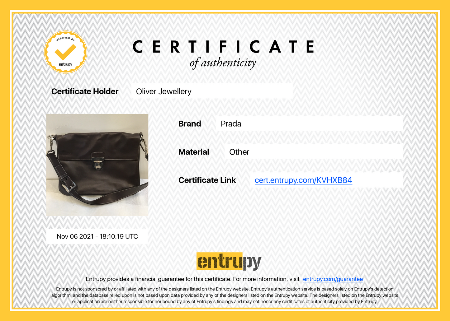 Prada Vitello Easy Shoulder Bag
