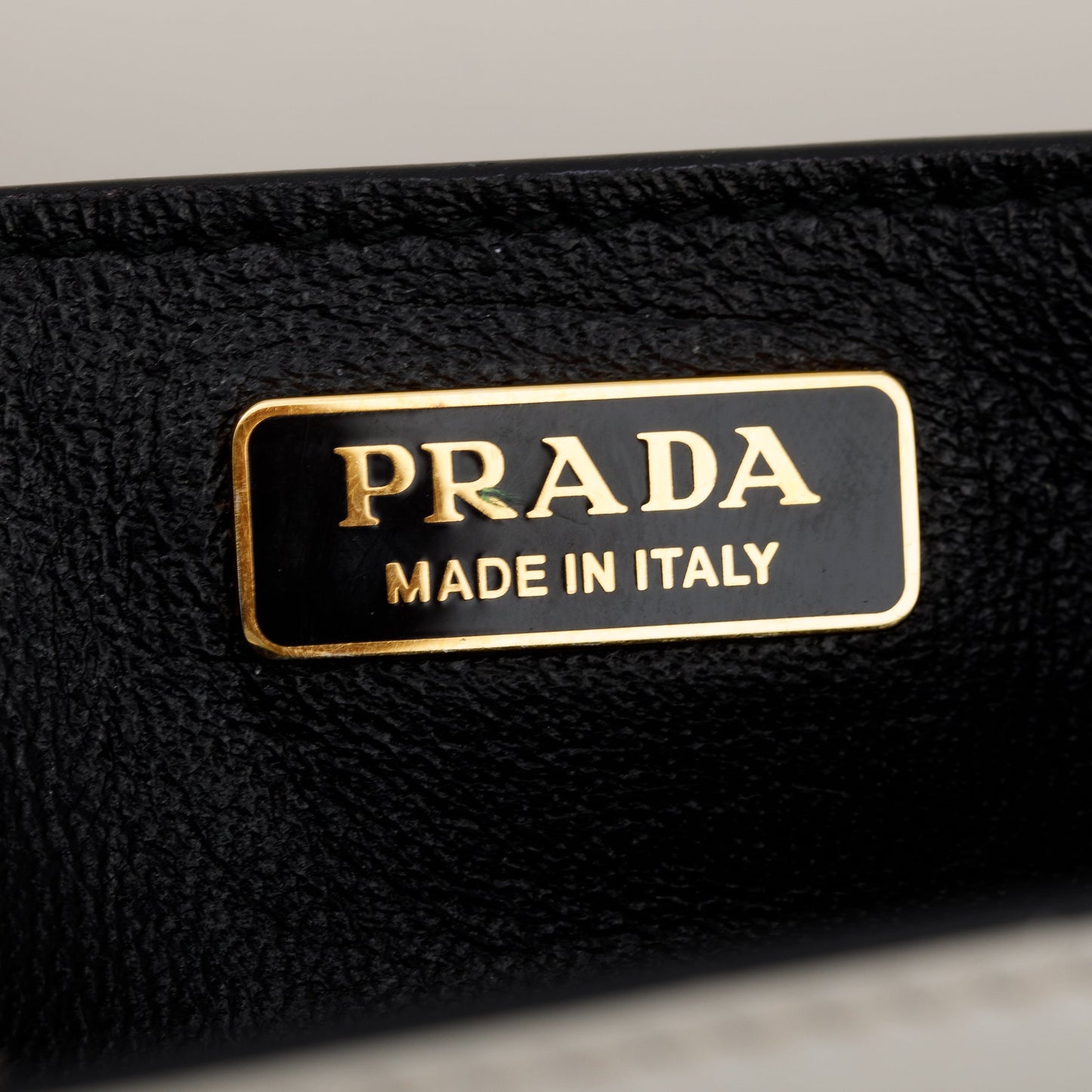 Prada White/Black City Calf Saffiano Cahier Bag