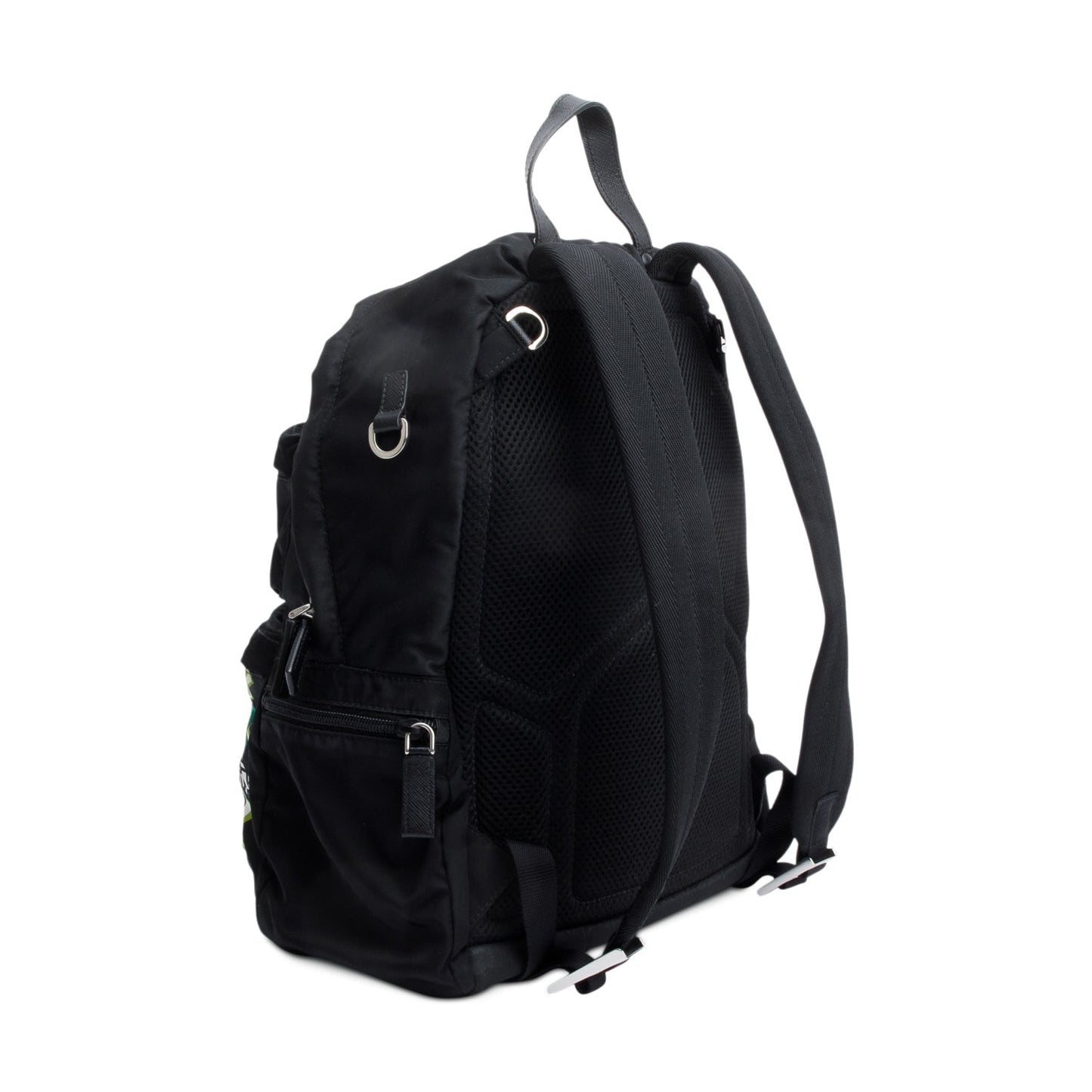 Prada X Universal Studios Black Tessuto Nylon Frankenstein Heart Backpack